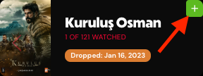 Add dropped show to watchlist